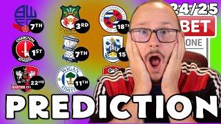 MY *UPDATED* 2425 LEAGUE ONE PREDICTIONS