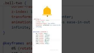 Animated Notification Bell Using HTML CSS  M.A Developer #shorts #htmlcss #cssanimation