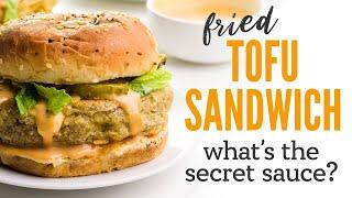 Crispy Fried Tofu Sandwich Better Than Fast Food