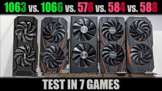 GTX 1060 3GB vs  1060 6GB vs RX 570 8 GB vs  RX 580 4GB vs  RX 580 8GB  TEST IN 7 GAMES stock OC