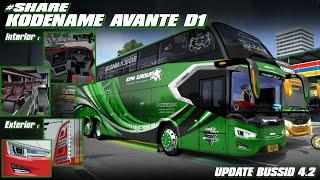 SHARE FREE ‼️NEW  KODENAME AVANTE D1 THIEN - DETAIL & RINGAN  BUSSID 4.2