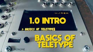 1.0 - INTRODUCTION  Basics of Teletype