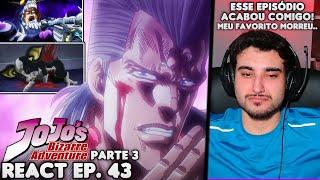 POLNAREFF MORREU?  EU TE ODEIO VANILLA ICE React JoJos Bizarre Adventure Parte 3 EP. 43