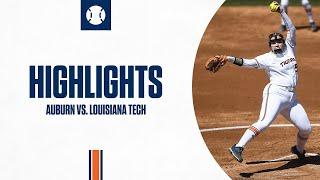 Auburn Softball Highlights vs Louisiana Tech 1