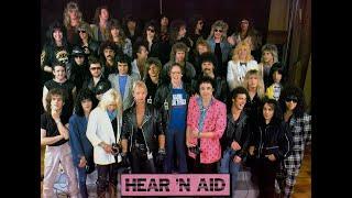 Hear N Aid Stars  Video  With Complete Lyrics ..Solos And Singers Name