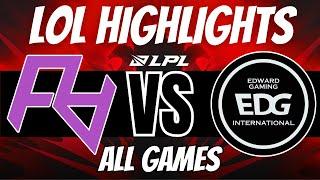 RA vs EDG - Highlights - ALL GAMES  LPL Summer 2023
