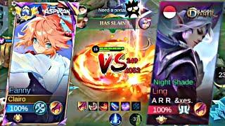 HARD GAME FANNY VS PRO LING SOLO RANKED WHO WILL WIN? - Mobile Legends