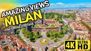 Milan in 4K A Breathtaking  Drone Footage in Glorious 4K UHD 60fps