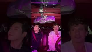 Jungkook and charlie puth in a car beatboxing #shorts #kpop #jungkook