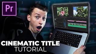 How to Add Cinematic Title Text in Premiere Pro 2023 simple & fast