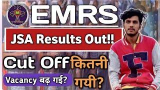 EMRS JSA Result Out  Cut Off कितनी गयी? Emrs Jsa Typing  Emrs Result 2023