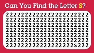 【Easy Medium Hard Levels】Can you Find the Odd Letter in 15 seconds?