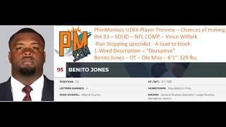 PhinManiacs UDFA Player Preview- Benito Jones - DL