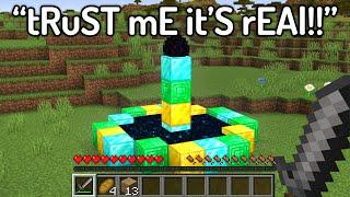 Minecrafts FUNNIEST FAKE Speedruns...