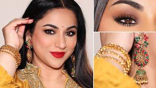 Transform Your Look Expert Tips for a Stunning Indian Festival Makeup with Smudged Smokey Eyes