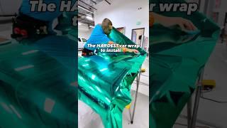 The Hardest Wrap to install on a Jeep  #carwrap #carwrapping #vinylwrap #vinylwrapping #asmr