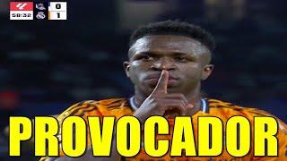 VINICIUS MANDA CALLAR Y PROVOCA A LOS AFICIONADOS DE LA REAL QUE NO LE HICIERON NADA