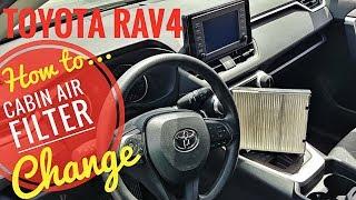 2019 - 2021 Toyota Rav4 Cabin Air Filter Replacement  Change