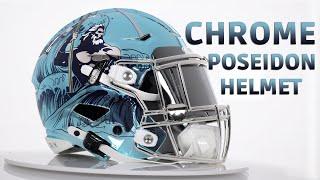Full Chrome Poseidon Helmet