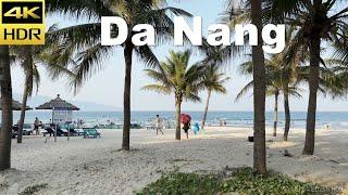 4K HDR  Da Nang Promenade & Beach - Vietnam Walking Tour 2023  With Captions & Binaural Sound