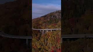 Beautiful View Peak Fall Colors in Mountains 2022 with Drone Hyperlapse