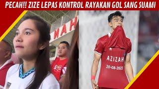 DETIK” ZIZE KEGIRANGAN BAPER SELEBRASI ARHAN PRATAMA BIKIN GOL