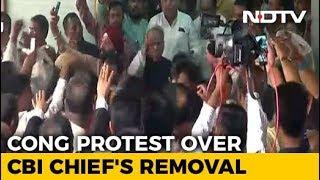 Rahul Gandhi Protest Against CBI Move Includes Sit-In At Police Station