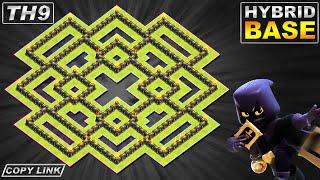 New BEST TH9 Base with COPY LINK  Town Hall 9 TH9 Hybrid Base Design - Clash of Clans