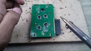 Soldering an I2C LCD Display Driver Module with 20x4 LCD Display