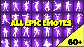 ALL 60+ *EPIC* FORTNITE EMOTES  Purple Fortnite Emotes