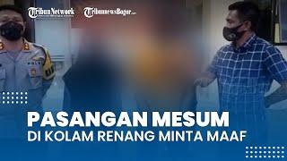 Pasangan yang Diduga Mesum di Kolam Renang Cikoromoy Minta Maaf Pelaku Terancam 2 Tahun Penjara