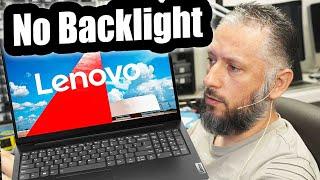 Lenovo V15 G2 Laptop Repair - Dim image Blown Backlight Circuit.