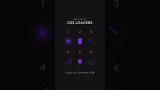 CSS Loaders ⁣ #webdeveloper