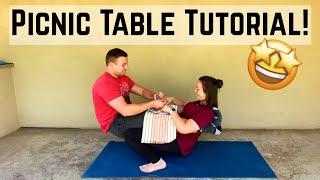 How To Do The Picnic Table Challenge - Picnic TableTabletop Tiktok Challenge Tutorial