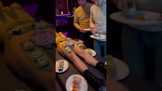 Human sushi  buffet