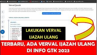 TERBARU CARA VERVAL IJAZAH S1 DI INFO GTK 2023