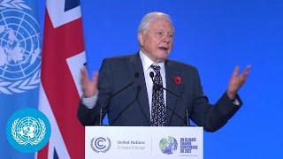 David Attenborough Peoples Advocate for #COP26 Address to World Leaders  Climate Action