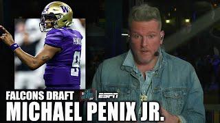 Michael Penix Jr. drafted by the Falcons at No. 8  Pat McAfee Draft Spectacular