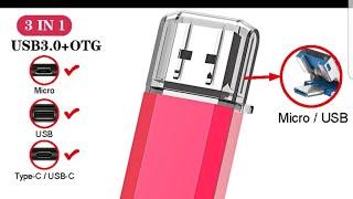 USB Флеш-накопитель 3 в 1. USB  MICRO TYPE-CФлешка которая должна быть у тебя