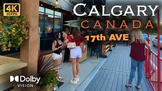 【4K】Calgary Canada Downtown Alberta  17th Ave  Calgary 4k walking tour  #canada #calgary #4kvideo