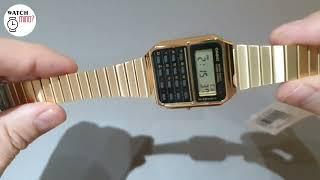 UNBOXING Casio Vintage Collection calculator watch CA-500WEG-1AEF gold tone