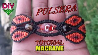 PULSERA CON PERLAS fácil de hacer Tutorial Macramé Paso a Paso  How to make string Bracelets