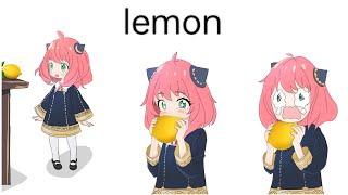 Anya Kawaii Lemon Fan Animation