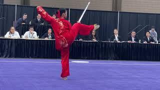 Beautiful Taiji Sword performance by Judy Liu at the 2023 US National Wushu Team Trials