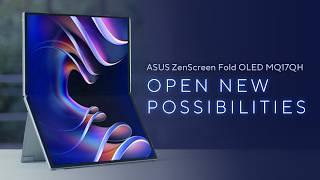 Open New Possibilities - ASUS ZenScreen Fold OLED MQ17QH Portable Display I ASUS