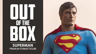 Superman The Movie Premium Format Figure DC Statue Unboxing  Out of the Box