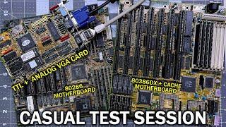 Test and try A cool AnalogDigital VGA card and a couple PC motherboards