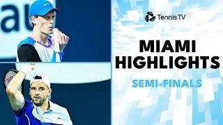 Dimitrov vs Zverev Sinner Faces Medvedev  Miami 2024 Semi-Finals Highlights