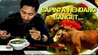 SOTO SAPINYA NENDANG BANGET NYAMPE TUMPAH TUMPAH SOTO SAPI MBAK WAFI