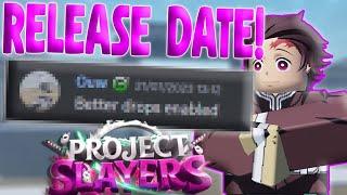 Project Slayers UPDATE 2 RELEASE DATE  Roblox